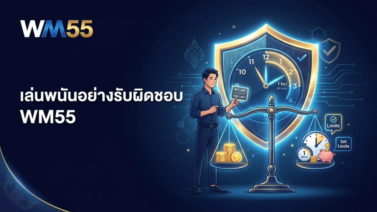 การพนันอย่างรับผิดชอบ เล่นอย่างปลอดภัยบน WM55