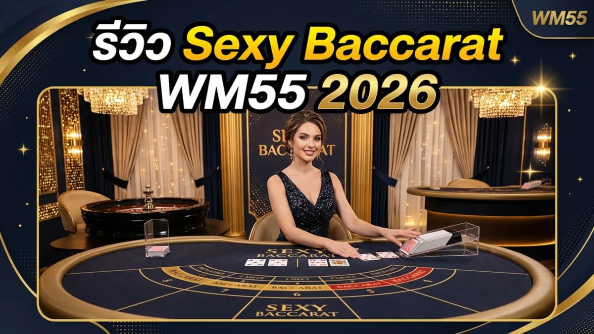 รีวิว Sexy Baccarat บาคาร่าสดที่มีดีลเลอร์สุดสวย WM55